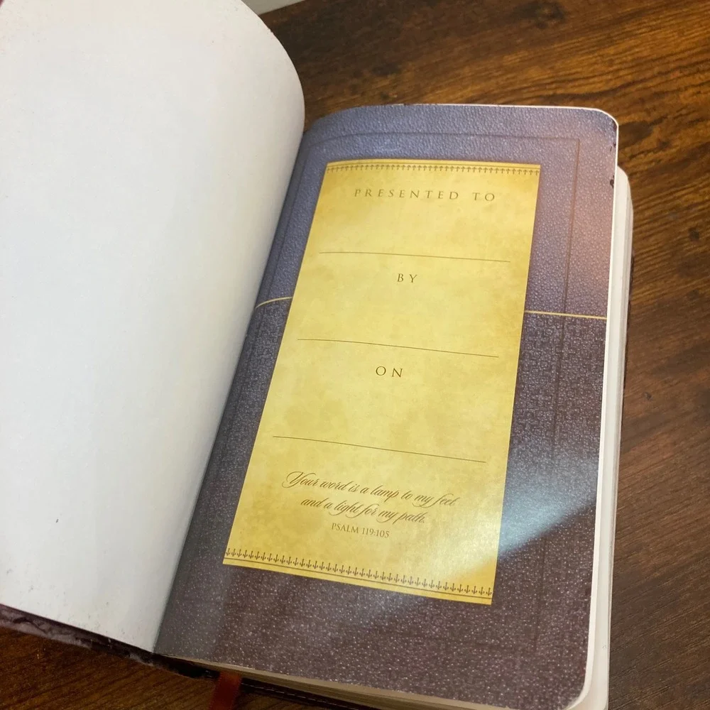 Zondervan NIV Study Bible 2008 Update Brown Italian Duo-Tone Very Distressed